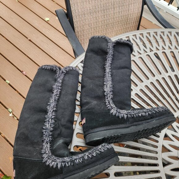 MOU Eskimo 40 Tall Boots (Black) size 40 (US 9) - Picture 3 of 5